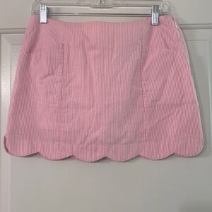 Lily Pulitzer Mini Scalloped Seersucker Skirt